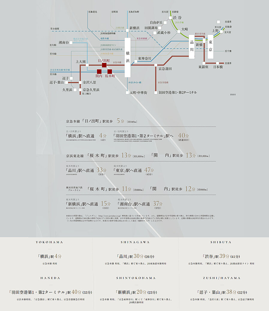 レ・ジェイド横濱桜木町：交通図