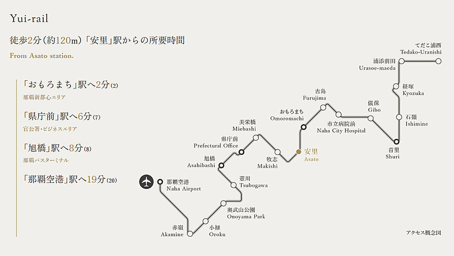 レ・ジェイド 那覇安里駅前 アクセス図