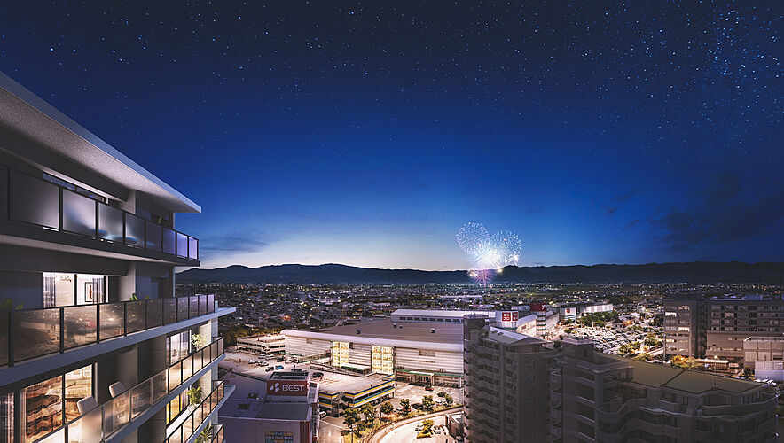 レクシア熊本 ザ・コア 外観完成予想CG