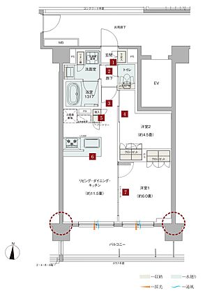 ドルフィーノ浦和高砂 間取り B