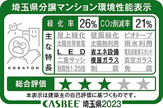 COCOCHI FIRST PROJECT（ココチファースト プロジェクト） 埼玉県分譲マンション環境性能表示