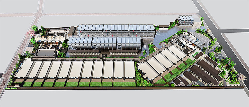 COCOCHI FIRST PROJECT（ココチファースト プロジェクト） 敷地配置完成予想CG