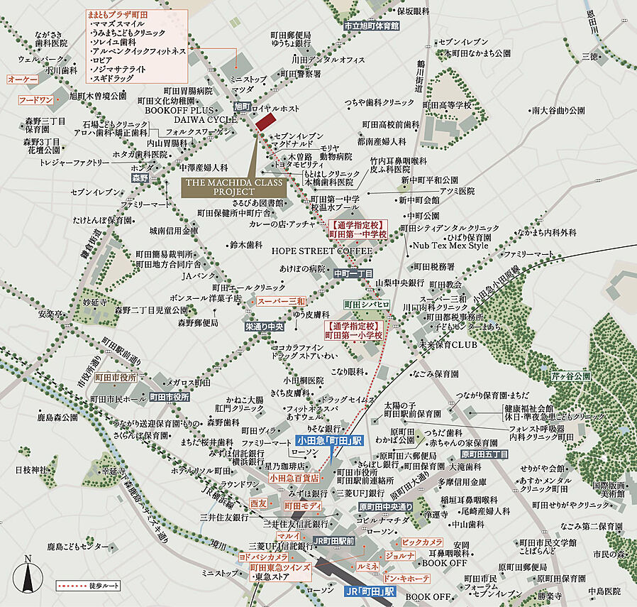 THE MACHIDA CLASS PROJECT：案内図