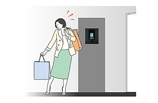 アメイズ直方中央プレミアム 宅配ボックスお知らせ機能<br />
