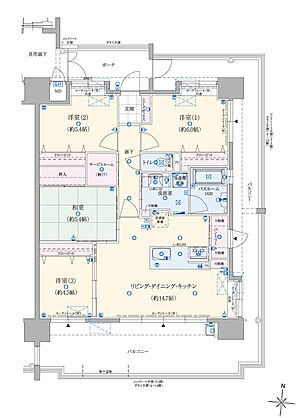 アメイズ直方中央プレミアム 間取り E
