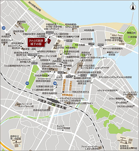 アメイズ唐津 城下の邸 現地案内図