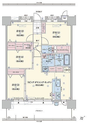 アメイズ唐津 城下の邸 間取り C