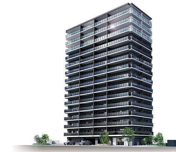 アメイズ亀山ビューテラス 外観完成予想CG