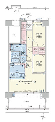 アメイズ新飯塚駅前ガーデンプレミアム 間取り C