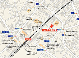 ハイク守山駅東 現地案内図