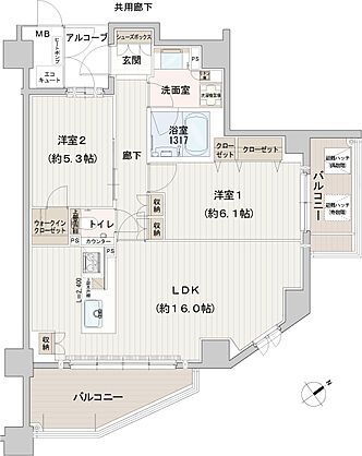 ハイク守山駅東 間取り E
