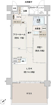 ハイク守山駅東 間取り Bg