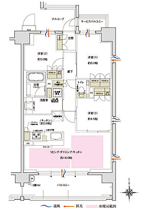 ブランニード河内永和 間取り A