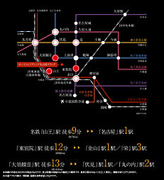 オープンレジデンシア名古屋グランデ アクセス図