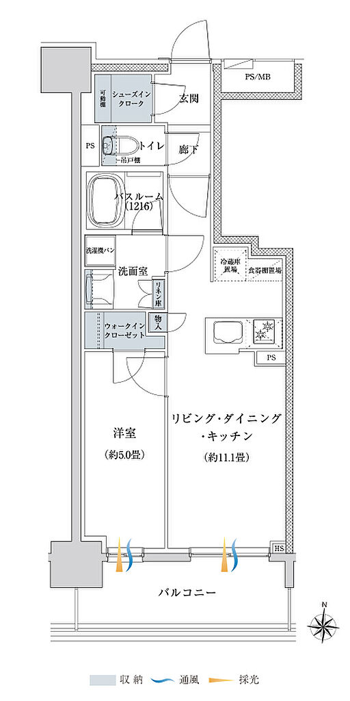 オープンレジデンシア栄 間取り D