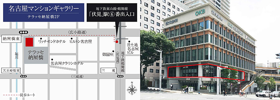 イノバス名駅クロス：モデルルーム地図