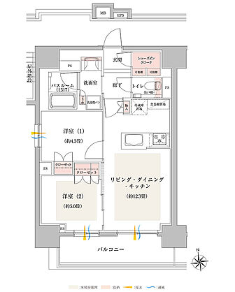 イノバス名駅クロス 間取り A
