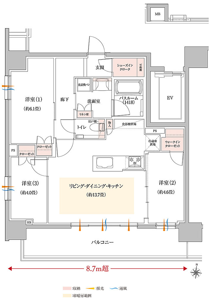 イノバス丸の内 間取り F