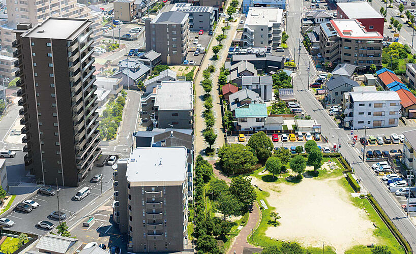 イノバス赤池 外観完成予想CG+航空写真