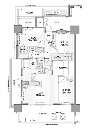 エクセレンシア浜田プレミアムレジデンス 間取り A