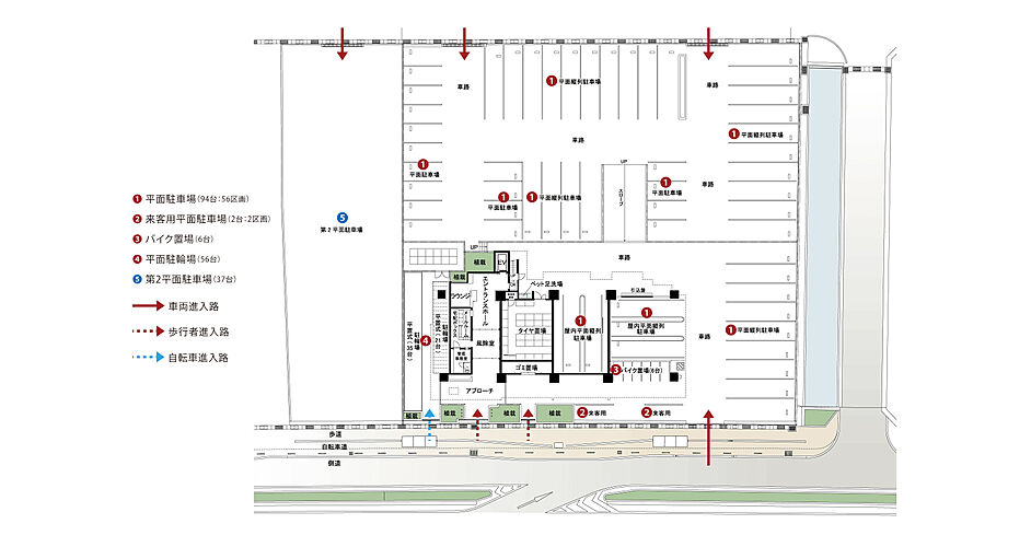 エクセレンシア中野美保プレミアムレジデンス 敷地配置図