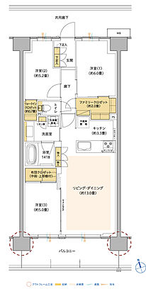 サンリヤン流山パークナード 間取り 【BREEZE FORT】F5
