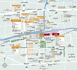 ファインレジデンス住道駅前／すごい駅前プロジェクト 現地案内図