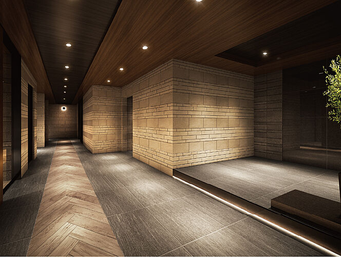 イノバス西新 エントランスホール完成予想CG