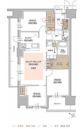 プラネスーペリア グラン大津瀬田 間取り A【MENU PLAN4】