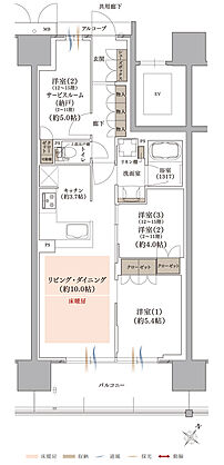 プラネスーペリア グラン大津瀬田 間取り E1