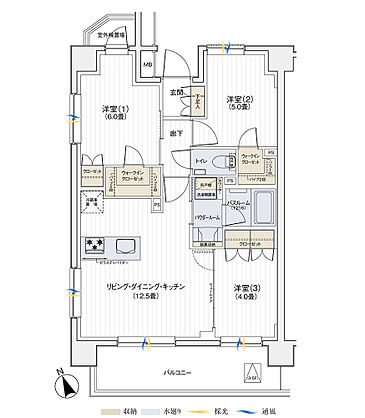 パレステージ杉並松庵 間取り I