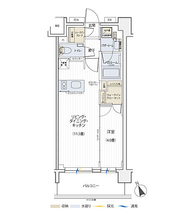 パレステージ杉並松庵 間取り E
