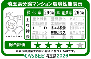 ソライエ若葉レジデンスプレミア 埼玉県分譲マンション環境性能表示