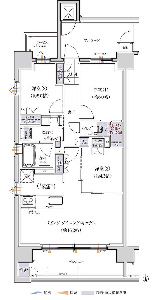 グランクレア名古屋庄内通 間取り A