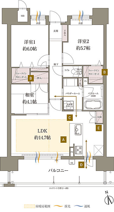 アクタス博多グランミライ 間取り一覧 価格2 290万円 5 580万円 オウチーノ 新築マンション 分譲マンション Hn