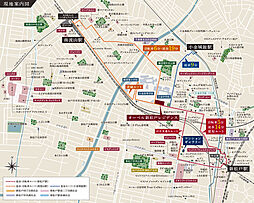 オーベル新松戸レジデンス 現地案内図