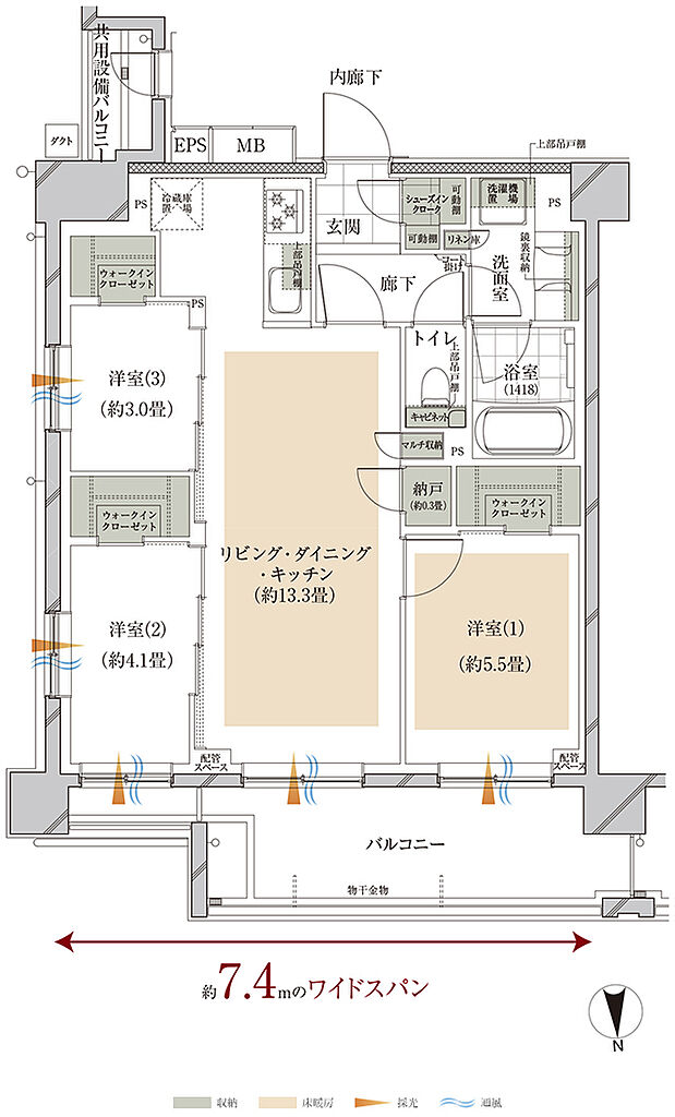 オーベルアーバンツ東武練馬 間取り I