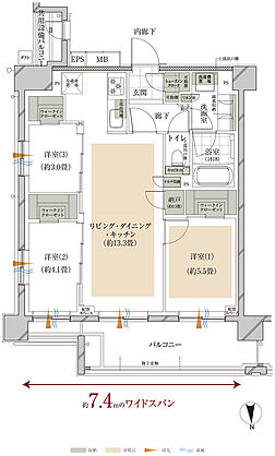 オーベルアーバンツ東武練馬 間取り I