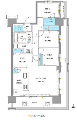 ブランシエラ南洲門前通り 間取り L