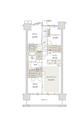 バウス加賀 間取り B5