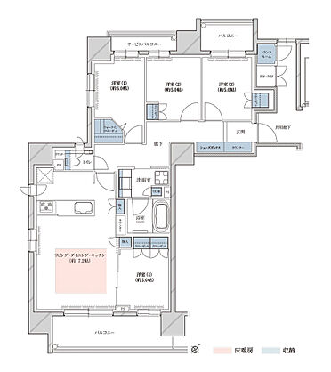レ・ジェイド札幌手稲 間取り A