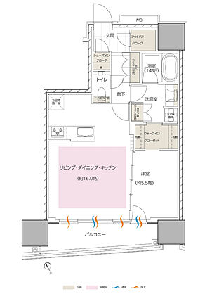 エスコンフィールドタワー 間取り B