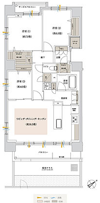 ブランシエラ東札幌サンリヤン 間取り Ag