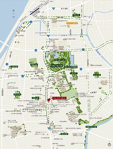 ポレスター吹上 現地案内図