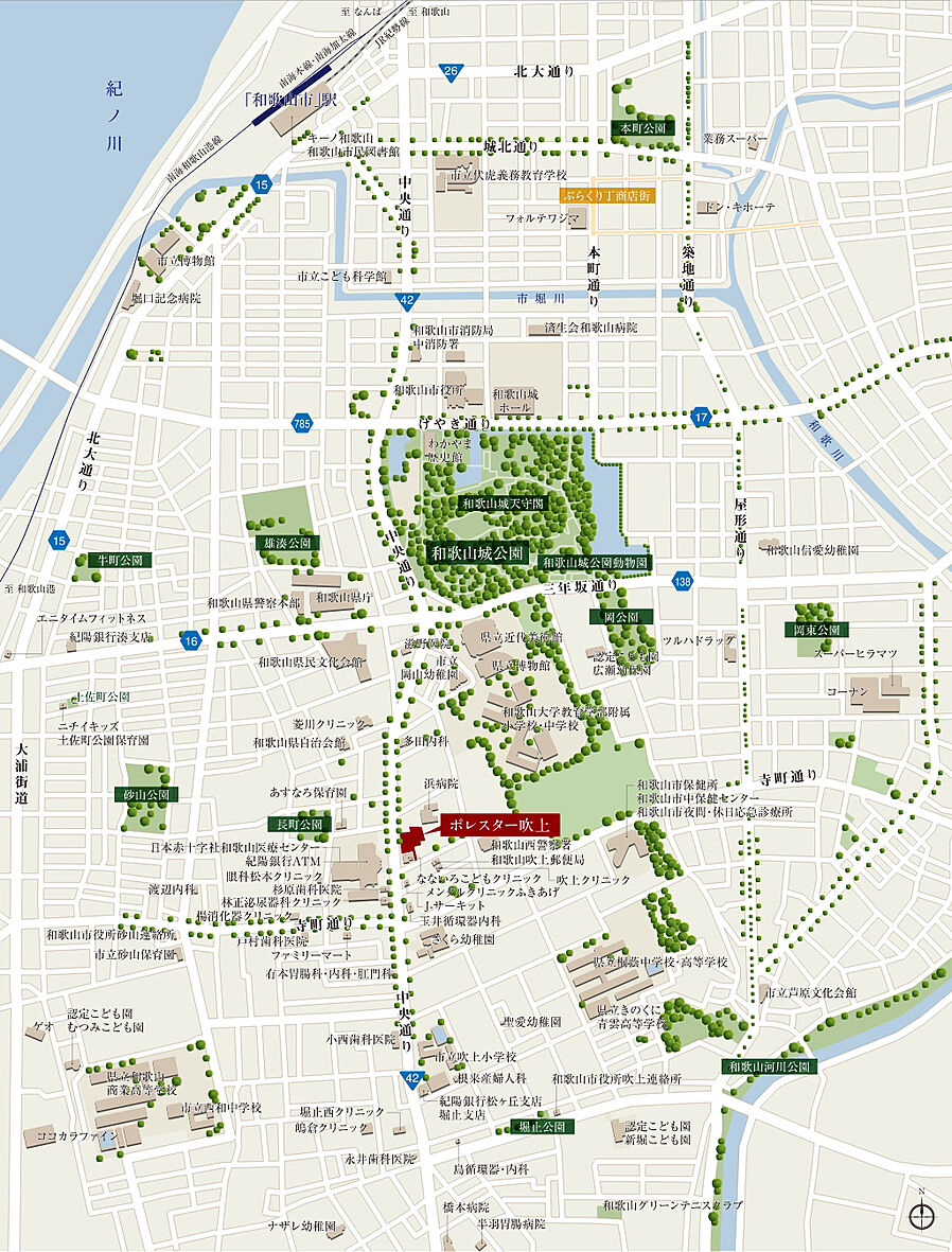 ポレスター吹上：案内図