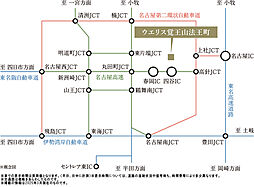 ウエリス覚王山法王町 アクセス図