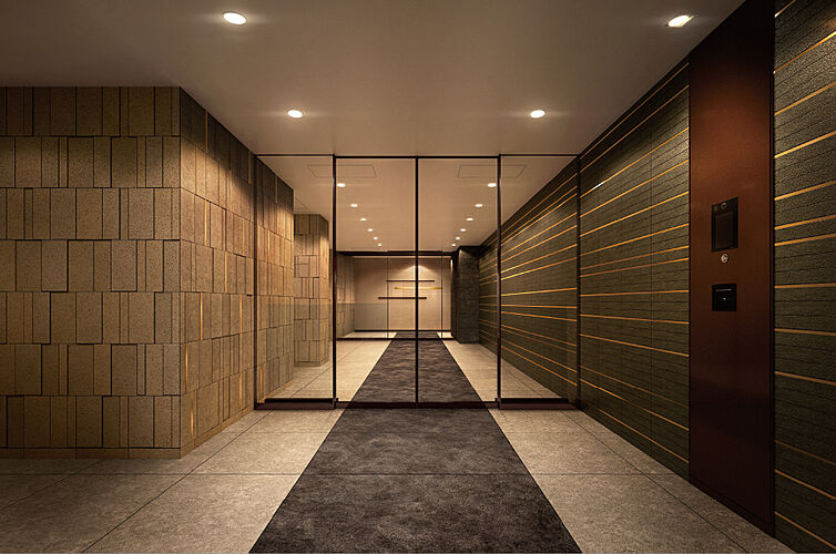 グランシエロ吉祥寺 エントランスホール完成予想CG