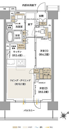 ブランシエラ海老名 間取り D1s