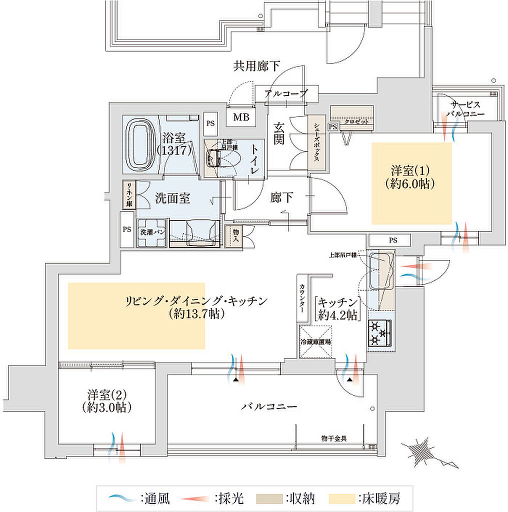 グランドパレス近江八幡 間取り G