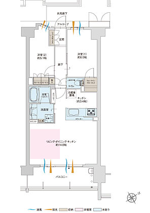 グランドパレス上小田井 間取り G1